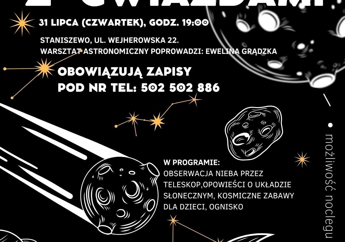 Grafika Zapraszamy na IV Rodzinne Warsztaty Astronomiczne!