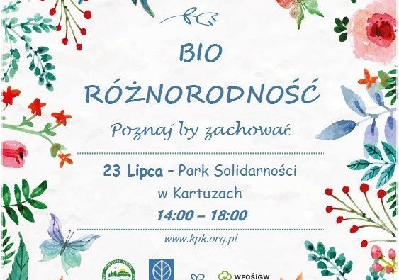 Grafika Bioróżnorodność w Kartuzach - zapraszamy!!!!