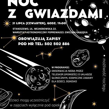Zapraszamy na IV Rodzinne Warsztaty Astronomiczne! Grafika Zapraszamy na IV Rodzinne Warsztaty Astronomiczne!