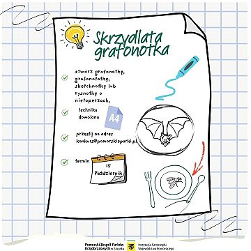 Skrzydlata grafonotka Grafika Skrzydlata grafonotka