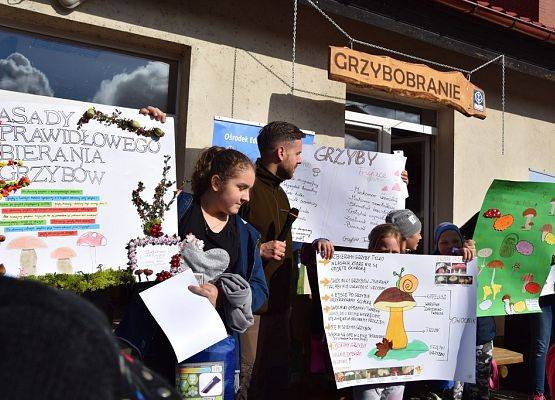 Grafika Grzybobranie w Ośrodku Eduakcji Ekologicznej