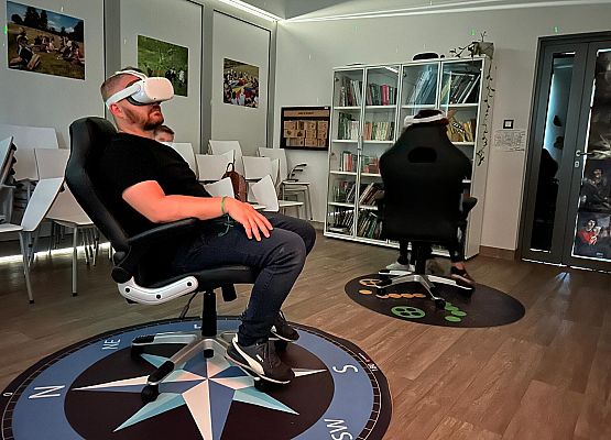 II blok tematyczny - kosmiczna podróż poprzez okulary VR. Fot. Mirella Potrykus-Gruna II blok tematyczny - kosmiczna podróż poprzez okulary 3D