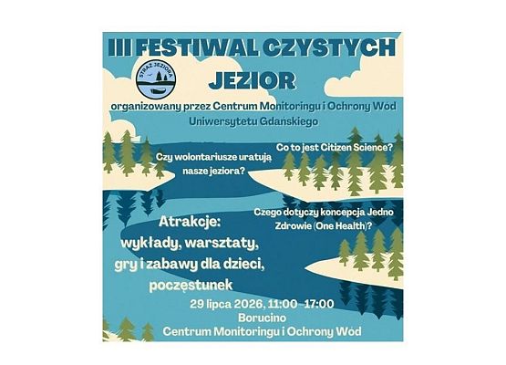 III Festiwal Czystych Jezior Grafika III Festiwal Czystych Jezior
