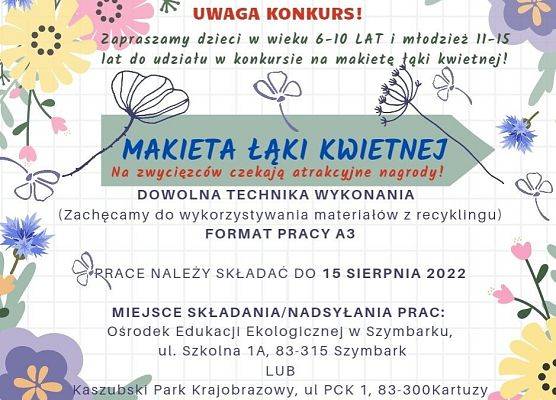 Konkurs na makietę łąki kwietnej - plakat