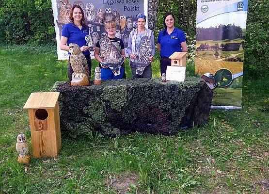 Stanowisko o sowach na akcji BioBlitz 2023r.