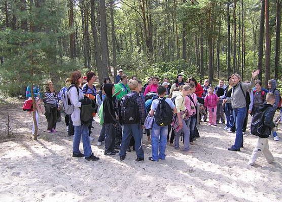 Grafika „Dzieci z terenów popowodziowych w Ośrodku Edukacji Ekologicznej w Szymbarku ”