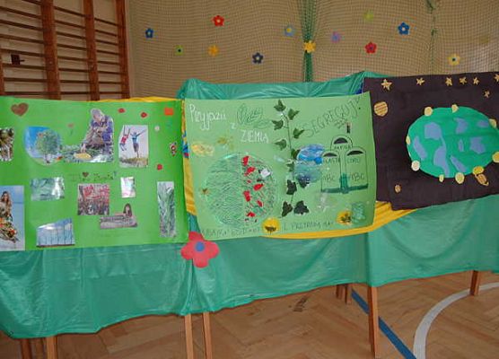 Grafika Dzień Ziemi w Zespole Kształcenia i Wychowania w Stężycy
