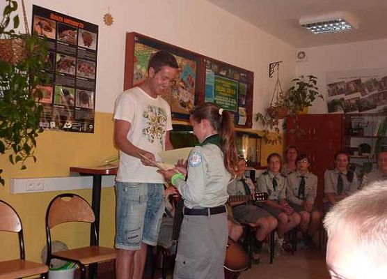 Grafika Harcerze ze Starej Kiszewy w Ośrodku Edukacji Ekologicznej w Szymbarku
