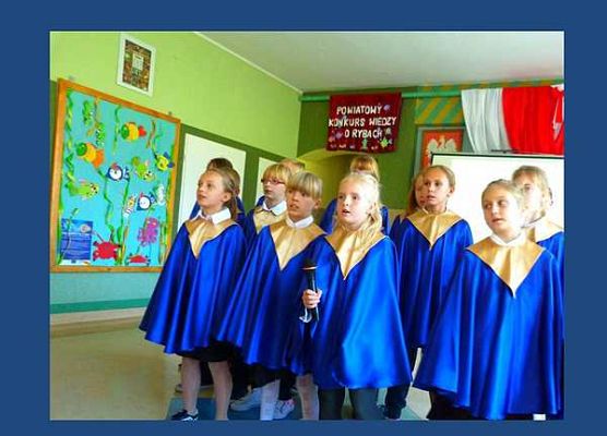 Grafika „Powiatowy konkurs wiedzy o rybach”