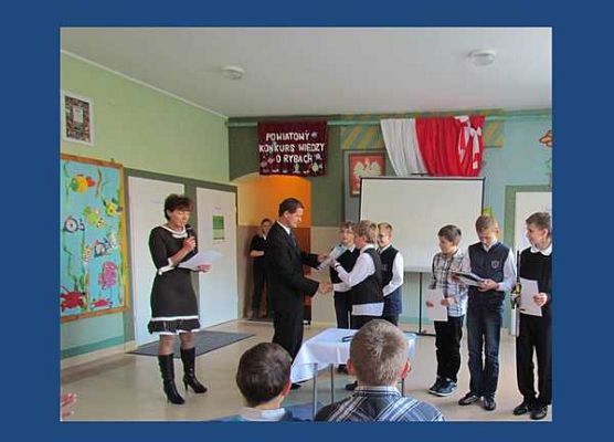 Grafika „Powiatowy konkurs wiedzy o rybach”