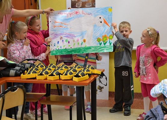 Grafika „Mój przyjaciel bocian”