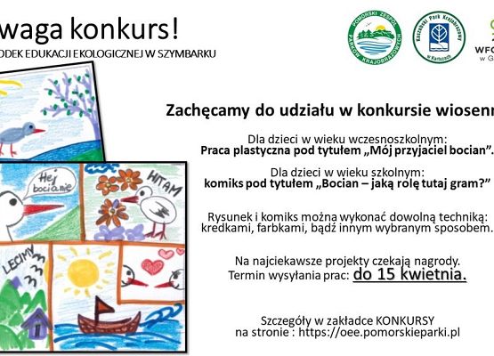 Grafika „Uwaga ! W OEE trwają podróże do krainy bociana”