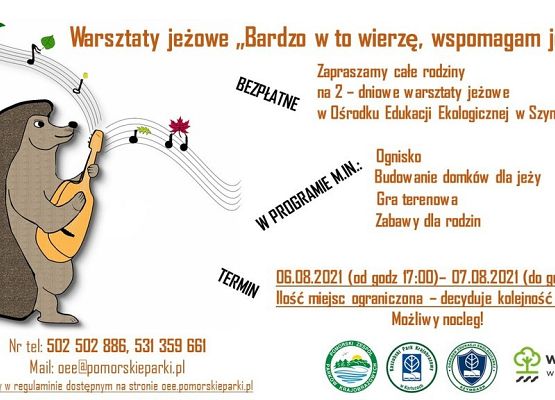 Grafika Zapraszamy na VII Rodzinne Warsztaty Przyrodnicze w OEE Szymbark
