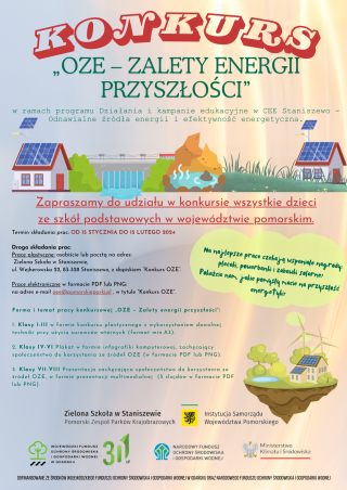 Rusza konkurs "OZE – Zalety energii przyszłości" grafika